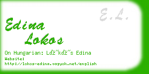 edina lokos business card